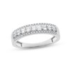 Thumbnail Image 1 of Previously Owned Diamond Ring 1/3 ct tw Baguette & Round-cut 10K White Gold