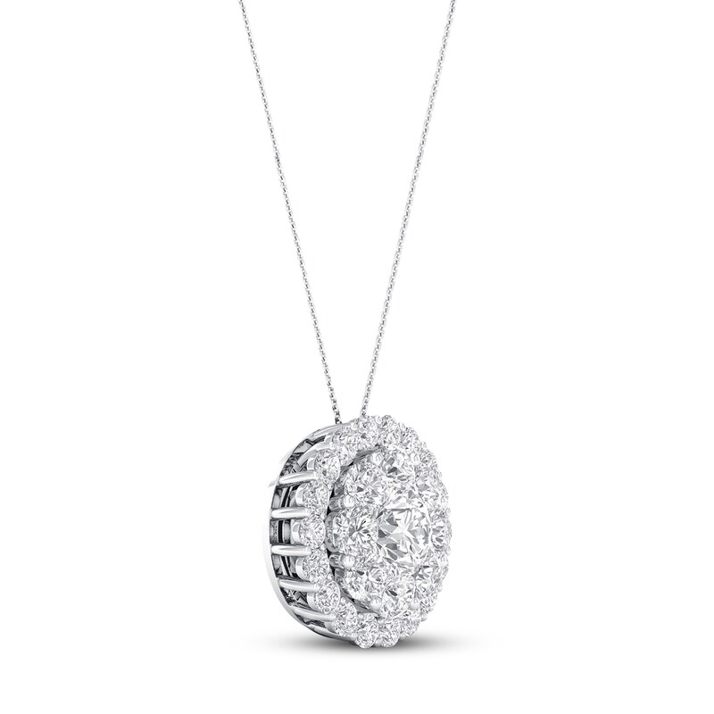 Main Image 3 of Previously Owned KAY Lab-Grown Diamonds Necklace 1-1/4 ct tw 14K White Gold 18"