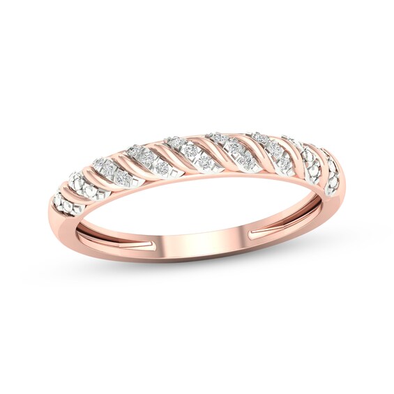 Previously Owned Lab-Grown Diamonds Anniversary Band 1/15 ct tw 10K Rose Gold