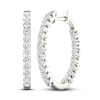Thumbnail Image 1 of Previously Owned KAY Lab-Grown Diamonds Hoop Earrings 1-1/2 ct tw 14K White Gold