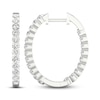 Thumbnail Image 2 of Previously Owned KAY Lab-Grown Diamonds Hoop Earrings 1-1/2 ct tw 14K White Gold