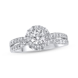 Previously Owned Lab-Created Diamonds by KAY Engagement Ring 1-1/4 ct tw 14K White Gold