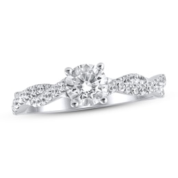 Previously Owned Lab-Created Diamonds by KAY Engagement Ring 1 ct tw 14K White Gold