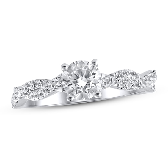 Previously Owned Lab-Grown Diamonds Engagement Ring 1 ct tw 14K White Gold