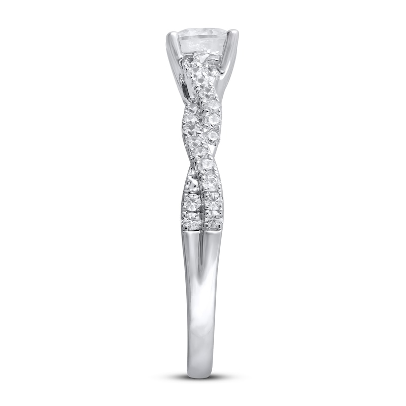 Main Image 2 of Previously Owned Lab-Grown Diamonds Engagement Ring 1 ct tw 14K White Gold