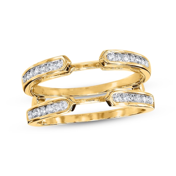 Previously Owned Diamond Enhancer Ring 3/8 Carat tw Round-cut 14K Yellow Gold