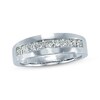 Thumbnail Image 1 of Previously Owned Men's Diamond Wedding Band 1-1/2 ct tw Square-cut 14K White Gold