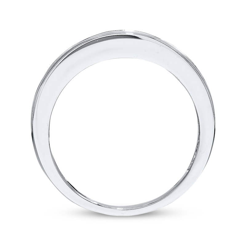 Main Image 2 of Previously Owned Men's Diamond Wedding Band 1-1/2 ct tw Square-cut 14K White Gold