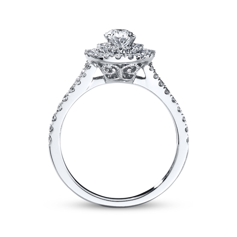 Main Image 3 of Previously Owned Neil Lane Oval-Cut Diamond Engagement Ring 1 ct tw 14K White Gold Size 9