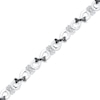 Thumbnail Image 1 of Previously Owned Dog Bone Bracelet 1/15 ct tw Diamonds Sterling Silver 7.5"