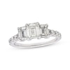Thumbnail Image 1 of Previously Owned Neil Lane Emerald-Cut Diamond Three-Stone Engagement Ring 1-7/8 ct tw 14K White Gold Size 5.5
