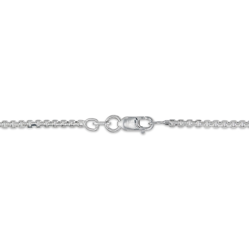 Previously Owned Men's Black & White Diamond Panther Necklace 7/8 ct tw Round-cut 10K White Gold 22"