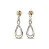 Thumbnail Image 0 of Previously Owned Diamond Infinity Dangle Earrings 1/5 ct tw 10K Yellow Gold