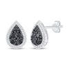 Thumbnail Image 0 of Previously Owned Black & White Diamond Stud Earrings 5/8 ct tw Sterling Silver