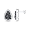 Thumbnail Image 2 of Previously Owned Black & White Diamond Stud Earrings 5/8 ct tw Sterling Silver