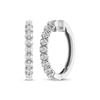 Thumbnail Image 1 of Previously Owned Diamond Hoop Earrings 1/4 ct tw 10K White Gold