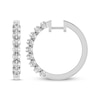 Thumbnail Image 3 of Previously Owned Diamond Hoop Earrings 1/4 ct tw 10K White Gold