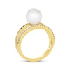Thumbnail Image 2 of Previously Owned Le Vian Cultured Pearl Ring 1/6 ct tw Diamonds 14K Honey Gold