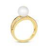 Thumbnail Image 3 of Previously Owned Le Vian Cultured Pearl Ring 1/6 ct tw Diamonds 14K Honey Gold