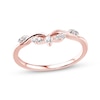 Thumbnail Image 1 of Previously Owned Diamond Contour Ring 1/8 ct tw 14K Rose Gold