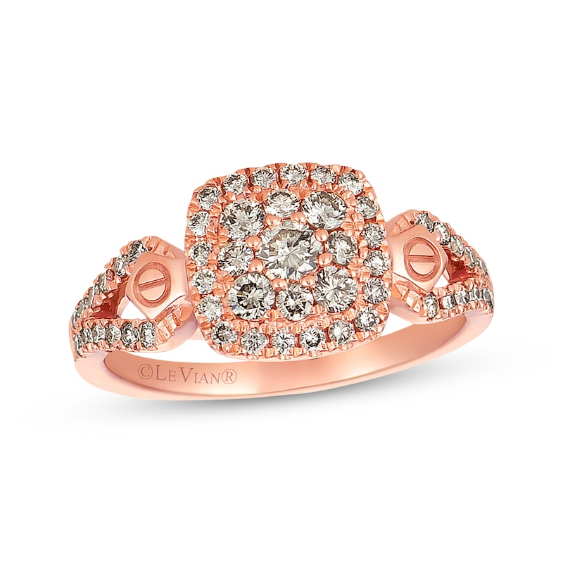 Main Image 1 of Previously Owned Le Vian Diamond Ring 5/8 ct tw Round-cut 14K Strawberry Gold