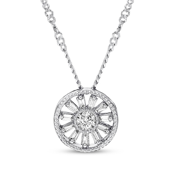 Previously Owned Emmy London Diamond Necklace 1/6 ct tw Sterling Silver