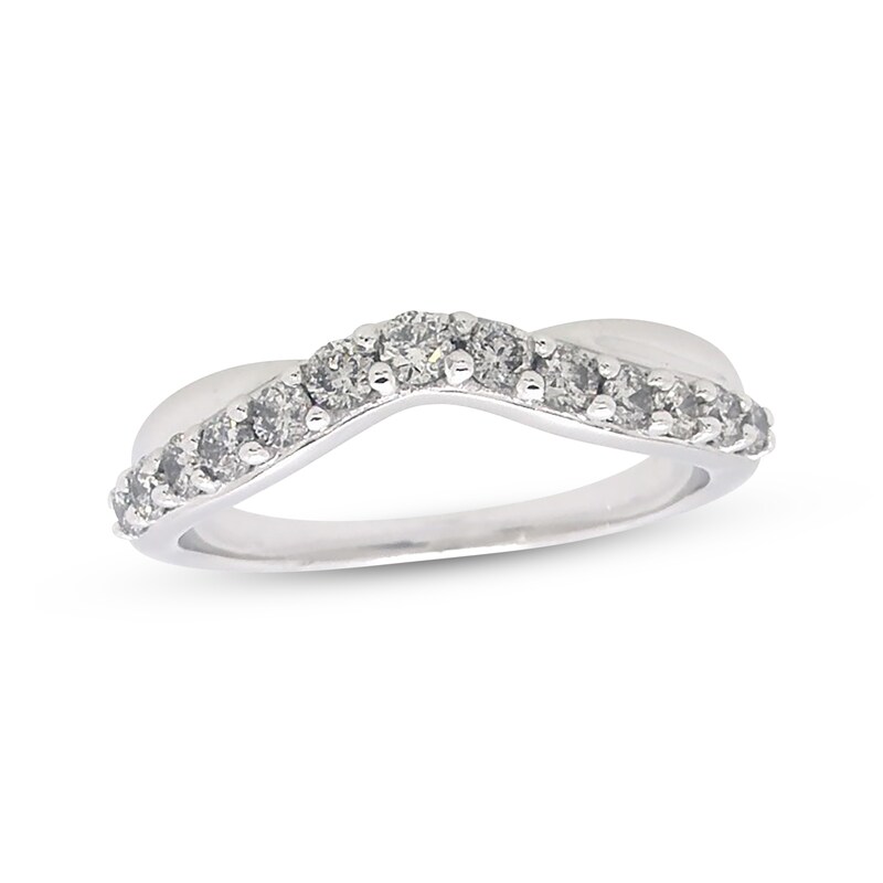 Main Image 1 of Previously Owned Diamond Contour Band 3/8 ct tw 14K White Gold