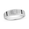Thumbnail Image 1 of Previously Owned Men's Diamond Wedding Band 1/10 ct tw Round-cut 10K White Gold