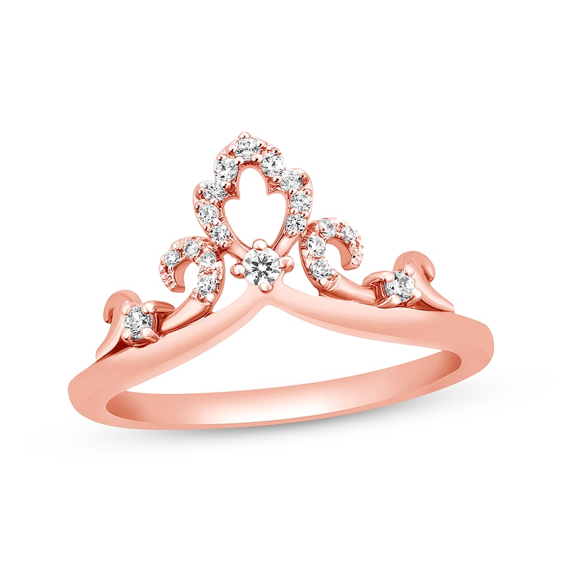Main Image 1 of Previously Owned Diamond Enhancer Ring 1/6 ct tw Round-cut 14K Rose Gold