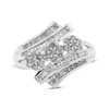 Thumbnail Image 1 of Previously Owned Diamond Flower Bypass Ring 3/4 ct tw 10K White Gold