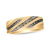 Thumbnail Image 1 of Previously Owned Men's Brown & Black Diamond Wedding Band 1/3 ct tw Round-cut 10K Yellow Gold