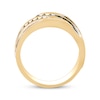 Thumbnail Image 2 of Previously Owned Men's Brown & Black Diamond Wedding Band 1/3 ct tw Round-cut 10K Yellow Gold