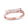 Thumbnail Image 0 of Previously Owned Diamond Bow Ring 1/4 ct tw Round-cut 10K Rose Gold