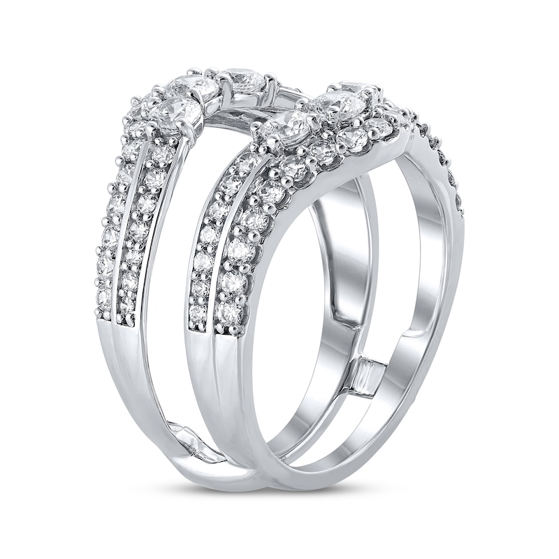 Main Image 2 of Previously Owned Diamond Enhancer Band 1-1/2 ct tw Round-cut 14K White Gold Size 7