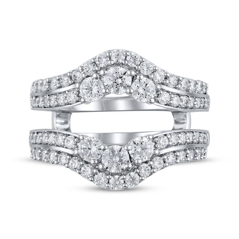 Main Image 3 of Previously Owned Diamond Enhancer Band 1-1/2 ct tw Round-cut 14K White Gold Size 7