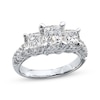 Thumbnail Image 0 of Previously Owned 3-Stone Diamond Engagement Ring 2 ct tw Princess-cut 14K White Gold