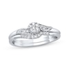 Thumbnail Image 1 of Previously Owned Diamond Bridal Set 1/6 ct tw Round-cut 10K White Gold Size 9