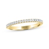 Thumbnail Image 1 of Previously Owned THE LEO Diamond Wedding Band 1/5 ct tw Round-cut 14K Yellow Gold