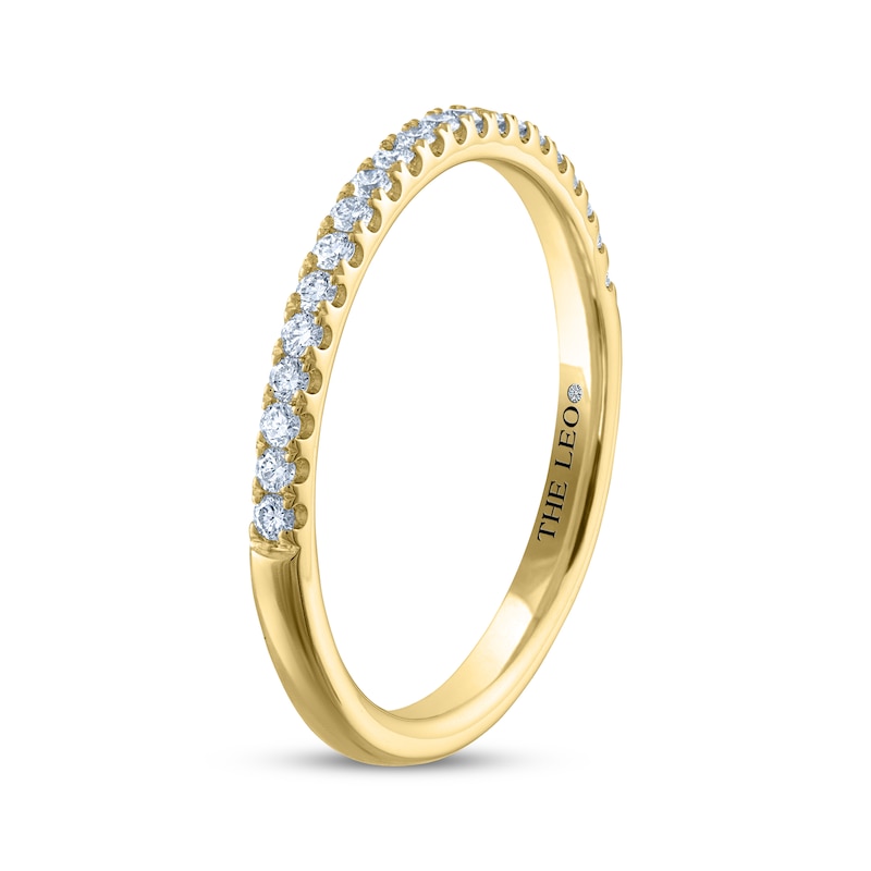 Main Image 2 of Previously Owned THE LEO Diamond Wedding Band 1/5 ct tw Round-cut 14K Yellow Gold