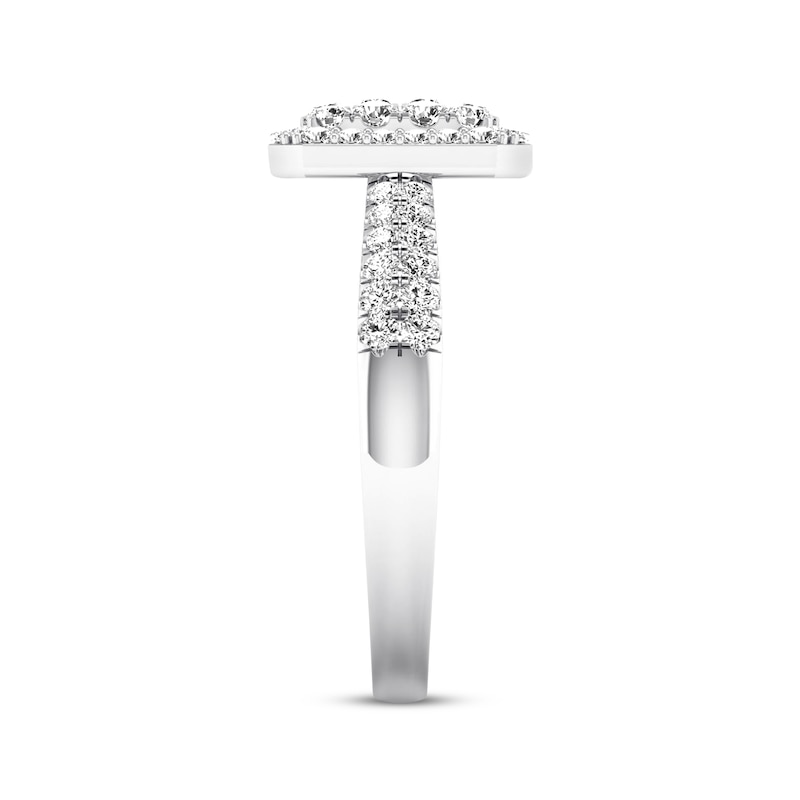 Main Image 3 of Previously Owned Diamond Engagement Ring 1/2 ct tw Round-cut 10K White Gold Size 6