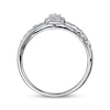 Thumbnail Image 2 of Previously Owned Round Diamond Twist Engagement Ring 1/4 ct tw 10K White Gold