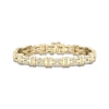 Thumbnail Image 1 of Previously Owned Men's Diamond Bracelet 1/2 ct tw Round-cut 10K Yellow Gold 8.5"