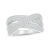 Thumbnail Image 0 of Previously Owned Diamond Three-Row Crossover Ring 1 ct tw 10K White Gold