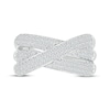 Thumbnail Image 1 of Previously Owned Diamond Three-Row Crossover Ring 1 ct tw 10K White Gold