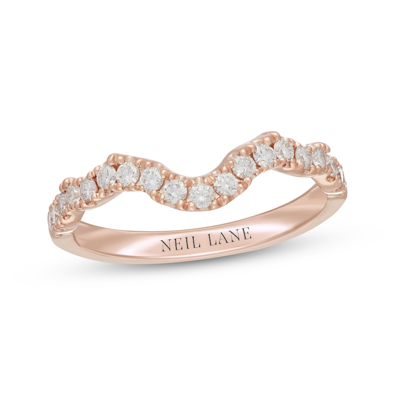 Previously Owned Neil Lane Round-Cut Diamond Wedding Band 1/3 ct tw 14K Rose Gold