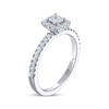 Thumbnail Image 1 of Previously Owned THE LEO Diamond Engagement Ring 1/2 ct tw Princess & Round-cut 14K White Gold