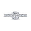 Thumbnail Image 2 of Previously Owned THE LEO Diamond Engagement Ring 1/2 ct tw Princess & Round-cut 14K White Gold