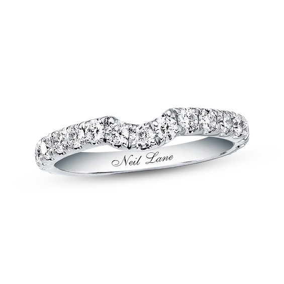 Previously Owned Neil Lane Round Diamond Wedding Band 5/8 ct tw 14K White Gold