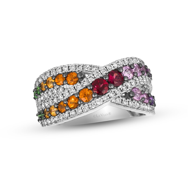 Main Image 1 of Previously Owned Le Vian Multi-Gemstone Ring 5/8 ct tw Diamonds 14K Vanilla Gold