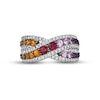 Thumbnail Image 4 of Previously Owned Le Vian Multi-Gemstone Ring 5/8 ct tw Diamonds 14K Vanilla Gold